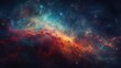 © cac_tus - Dramatic space view moving through universe galaxies stars and nebulae. Generative ai