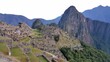 Aerial view of the beautiful Machu Picchu in Peru