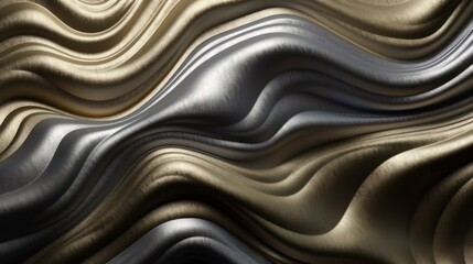 Poster - The texture of black and white marble for a pattern of packaging in a modern style. Beautiful drawing with the divorces and wavy lines in gray tones for wallpapers and screensaver. Generative ai