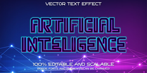 Wall Mural - abstract futuristic digital and technology on dark blue color background. ai(artificial intelligence