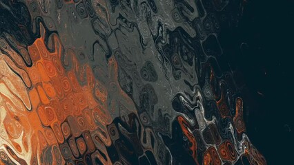 Sticker - Abstract colorful marble, mix liquid color texture. Modern background animation