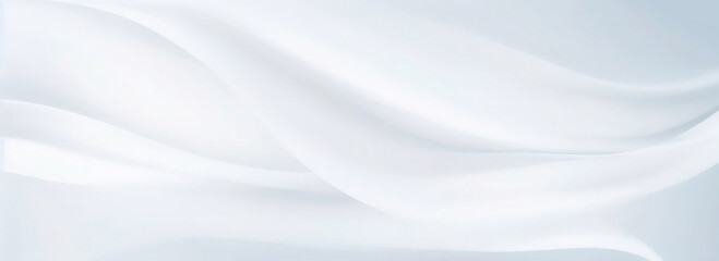 Aufkleber - Abstract white and gray background for presentation and design with dynamic wavy lines, template for business banner, AI generated.