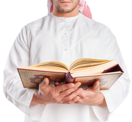 Poster - A senior cleric is portrayed with a book in his hands