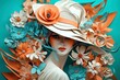 © MiraCle72 - Woman with a hat and paper flowers, created with generative AI