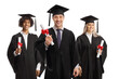 © Ljupco Smokovski - Group of graduates with bachelor certificates