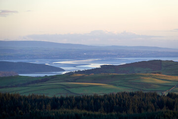 Wall Mural - Birds and atmospheric views of Lake District, the UK, December 2023