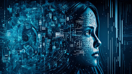 Learning processing big data, analysis information, cyber regulation. Generative AI