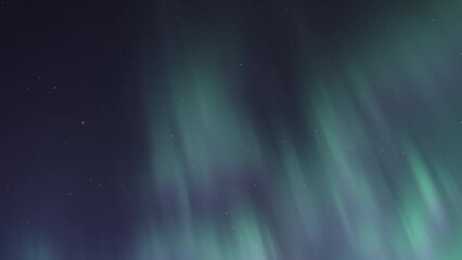 Wall Mural - The Northern Lights (Aurora Borealis) covering the entire starry sky and shining upward. Time Lapse.
