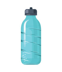 Wall Mural - Blue plastic water bottle icon