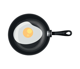 Canvas Print - Fried egg freshness