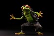 Frog Hip Hop Street Dancing Background Generative AI