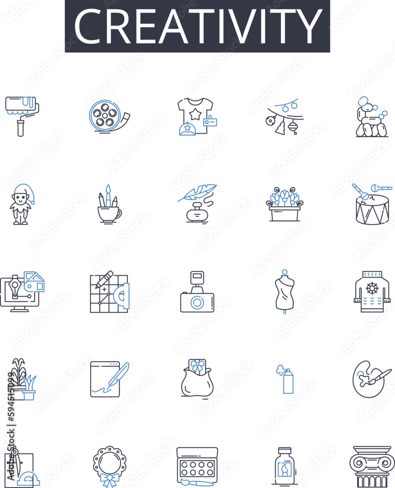 Creativity line icons collection. Logistics, Shipment, Carrier, Cargo ...