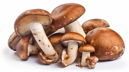 Boletus mushroom isolated on white background Ai generated image