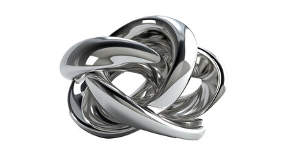 abstract silver shape