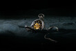 © Caia Image - pocket watch on dark background