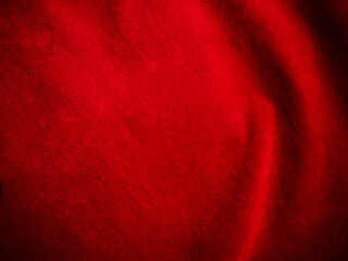 Wall Mural - Dark red velvet fabric texture used as background. Empty dark red fabric background of soft and smooth textile material. There is space for text.