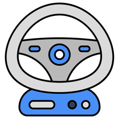 Poster - Modern design icon of steering 