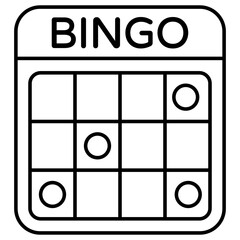 Wall Mural - Perfect design icon of bingo game 