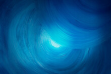Abstract Water Blue Background With Swirl, Water Swirl Effect, Blue Ocean .