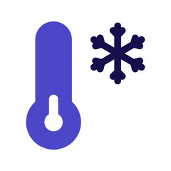 Poster - low temperature bicolor icon