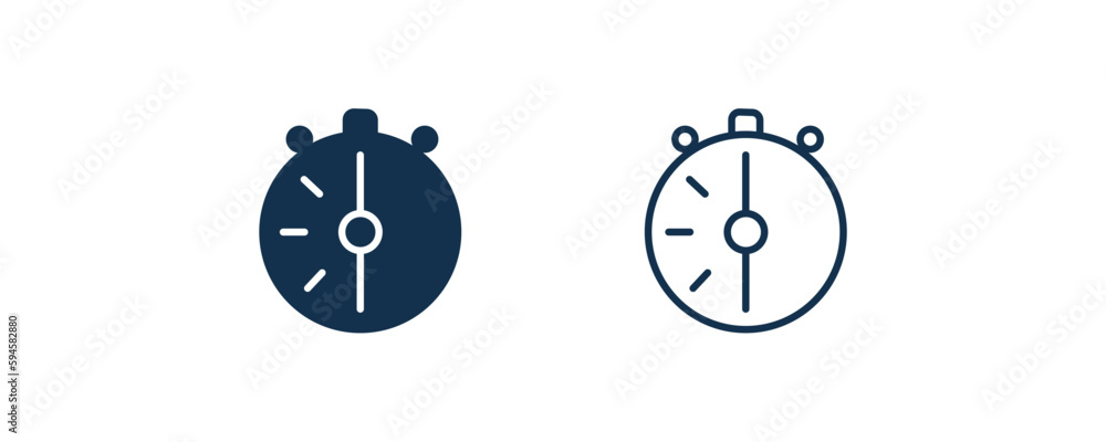 half hour icon. Outline and filled half hour icon from technology ...