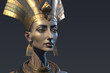 Egyptian queen Nefertiti after digital cloning