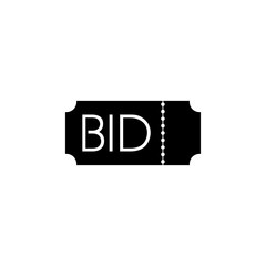 Poster - Bid offer icon isolated on transparent background