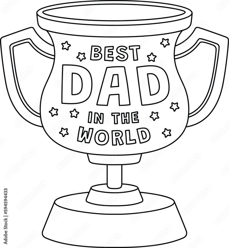 Best Dad Trophy Printable