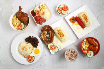 Wall Mural - Freshly cooked assorted Filipino food