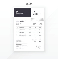  Modern creative invoice template design