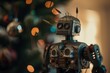 © Niko_Dali - A robot near the Christmas tree, generative AI.