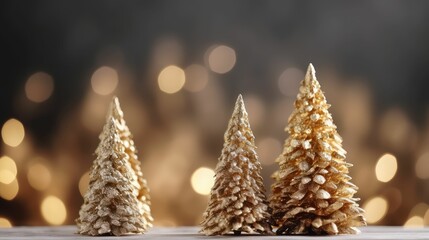 Wall Mural - Merry Christmas and Happy Holidays greeting card, frame, banner. New Year. Noel. Snow christmas tree light background. Winter xmas holiday theme. Flat lay.. Created with generative AI