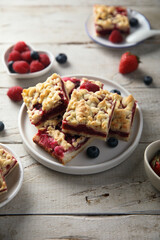 Sticker - Homemade berry pie with streusel