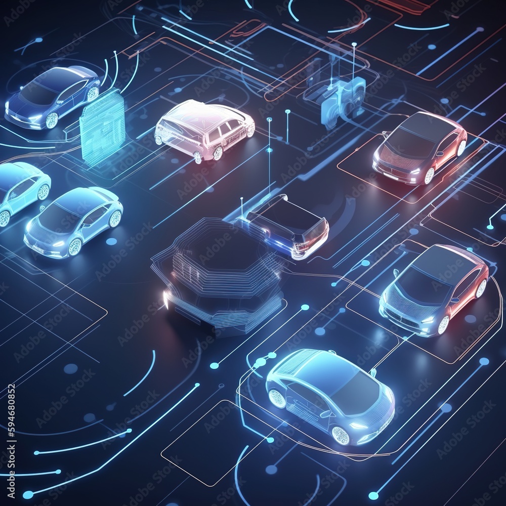 Sentient Vehicles Example system Delivers Safer Vehicles.Autonomous self drive vehicle.various ...