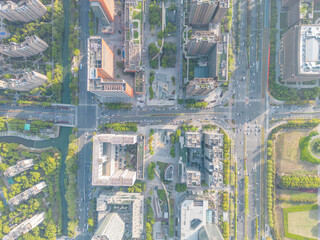 Canvas Print - aerial view of the city