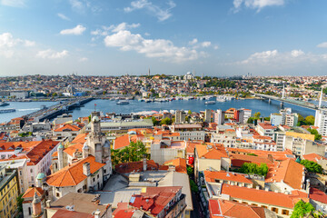 Sticker - Aerial view of the Golden Horn, Istanbul, Turkey.