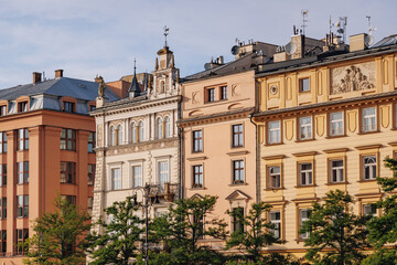 Poster - Main Square of Old Town, historic part of Krakow, Poland