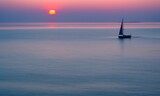 Fototapeta  - sailboat at sunset