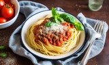 Fototapeta  - pasta with tomato sauce