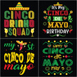 © Quirk Craft Studio - Cinco de mayo Mexican festival t-shirt design colorful vector template. Traditional typography quote vectors illustration trendy T Shirt used for fashion, print, poster, banner.