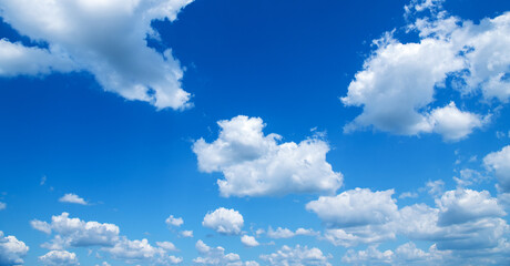 Wall Mural - blue sky with white clouds.