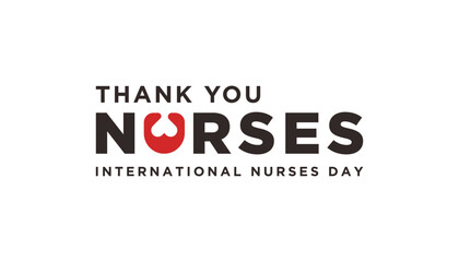  International Nurses Week is observed in United states form 6th to 12th May of each year. International Nurses week banner poster background template vector illustration.