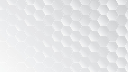 Wall Mural - Abstract geometric hexagon white and gray color background. Computer digital drawing. white background. triangle tunnel. Modern Abstract vector illustration. Poster, wallpaper, Landing page. hexagon.