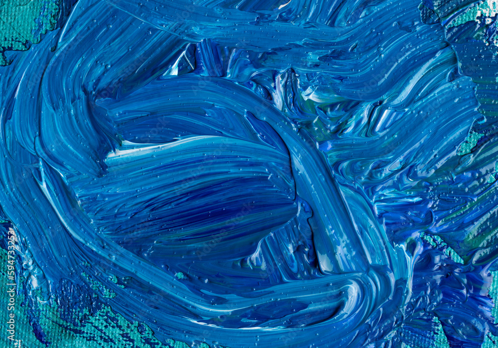 Abstract brush strokes of acrylic colors Stock Photo | Adobe Stock