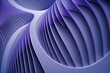 © ADDICTIVE STOCK - Generative AI illustration of abstract geometric background with purple curvy lines forming symmetric ornament