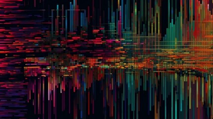 Wall Mural - textures are fragmented, looks like a digital error or malfunction, distorted fragmented element. ge