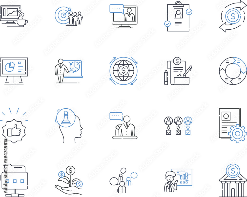 Risk assessment line icons collection. Hazard, Vulnerability, Exposure ...