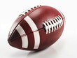 American college high school junior striped football isolated on background diagonal in frame without shadow created with Generative AI technology
