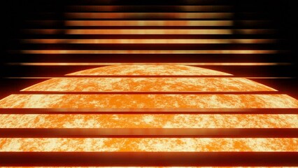 Wall Mural - sci fi abstract background with a big planet and moving rays above it in outer space. design. concep