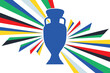 Vector logo of the European Football Championship 2024 in Germany vector illustration.